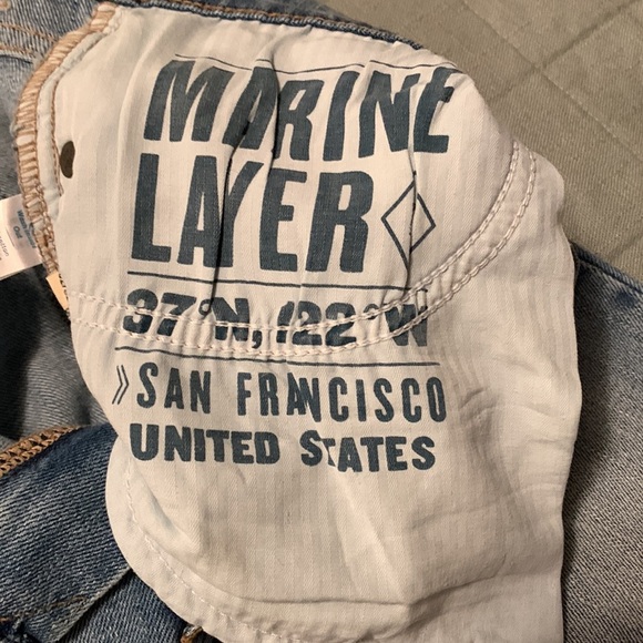 Marine Layer Original Slim in Medium Light Indigo Women Jeans - Picture 12 of 14